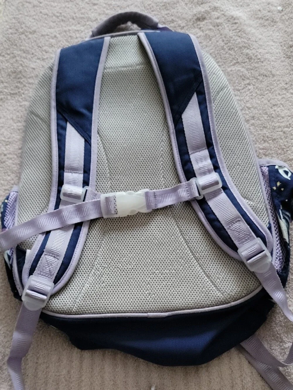 Pottery Barn Kids Navy and Lavender Unicorn Backpack